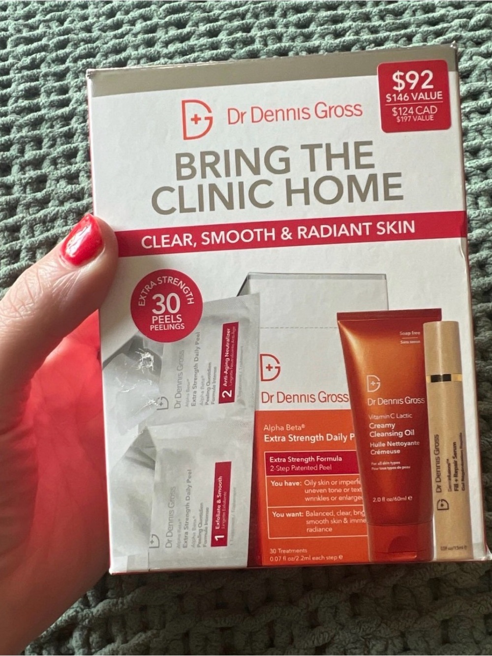 Dr Dennis Gross Bring The Clinic Home Skincare Kit - Extra Strength NIB